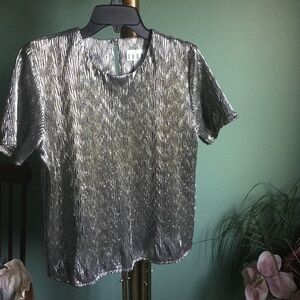 Gold Lame Blouse Size S - NWOT